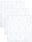 3 Inch Sticky Vinyl Letter Number Stickers, 6 Sheets Stick On Large Alphabet Sticker for Scrapbook, DIY & Craft - White
