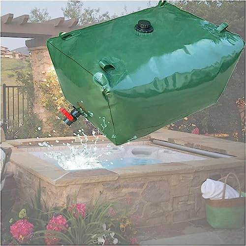 SAFWEL Tragbarer Wasserblasentank Wasserkanister Faltbar 240L-6000L Notfallwanne Wasserbehälter für Badewanne Camping Notwasserspeicher, Tragbare Wasser Speicher Container Tasche (Size : 500 L/132 ga