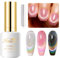 Imtiti Rainbow Color Gel Nail Polish,15ML Holographic 9D Cat eyes Glitter Magnetic Gel Polish UV Gel Nail Polish with Magnetic Stick for Nail Salon