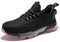 SPIEZ Scarpe Antinfortunistiche Donna, Antinfortunistiche Leggere e Antiscivolo, Scarpe da Ginnastica da Lavoro con Imbottitura ad Aria per Il Lavoro e la Vita Quotidiana, Nero Rosa EU 41