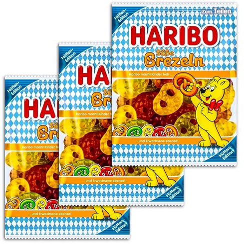 3 er Pack Haribo Süße Brezeln 3 x 175g Fruchtgummi