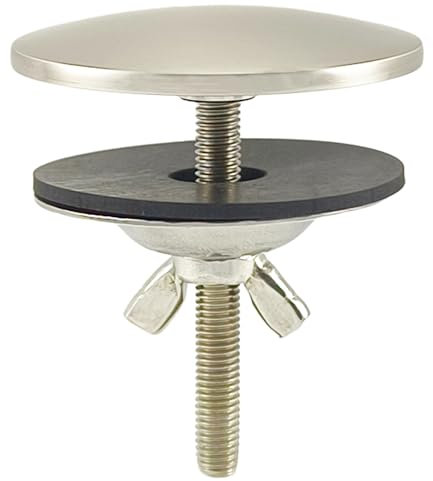 XNTONG - Couvercle de Trou de Robinet, Couvercle de Trou de 5 cm, Couvercle d'Évier en Laiton Brossé, Bouchon de Trou de Robinet pour Cuisine et Salle de Bain, Couvercle de Trou d'Évier (Brossé)