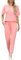 Irevial Décontracté Femme Ensembles Survetement Été Yoga Sportswear Femme T-shirt Manche Courts Longues Pantalon Joggers Rose,L