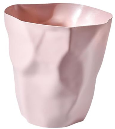 Sharplace Poubelle, Poubelle sans couvercle, dessus ouvert, polypropylène rose, 11.088 litres, 26x27x16cm, pour salon, cuisine, salle de bain, bureau, chambre à coucher, toilettes