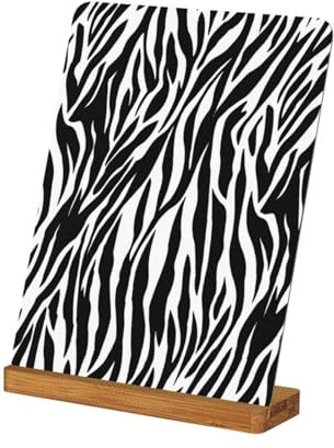 EgoMed Zebra-Druck, Metall-Fotorahmen, benutzerdefinierte Bilderrahmen Tisch Schreibtisch Bild Display Bilderrahmen Set, 7 in