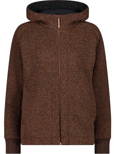 CMP, JACKET FIX HOOD, 34M0766, Basic Brown, D38, Woman