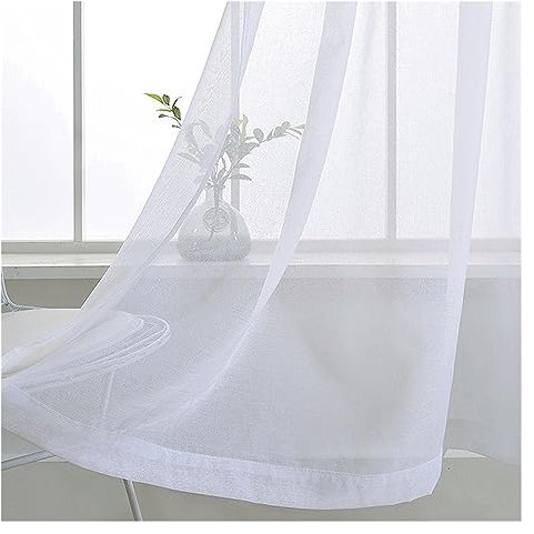 Outdoor Vorhänge Wasserdichte Terrassenvorhänge for den Außenbereich, Voile-Gartenpaneel-Fenstervorhänge for Pavillon, Terrasse, Garten, Veranda, Wintergarten für Veranda Gartenlaube(1PC white curtain