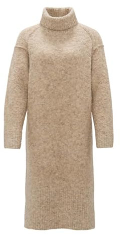 OPUS Damen Midikleid | Midikleid WASTELLE Regular in Bouclé Optik Macadamia, 40