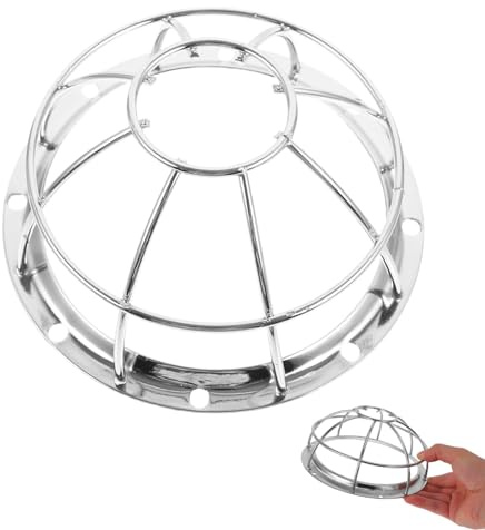 Sensorgitter Eisen Feueralarmabdeckung,Feuerlöschkäfig Sprinklerkäfig, Fire Sprinkler Protection Cage, Sprinkler Head Protection für Feuerlöscher Drahtschutz Glühbirnenabdeckung Feuerlöscherschutz