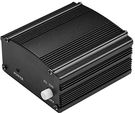 CHOYUE Ultrakompaktes Mikrofon + 48V Phantomspeisung mit XLR-EIN- und Ausgang für Kondensatormikrofon Studio-Musikaufnahme