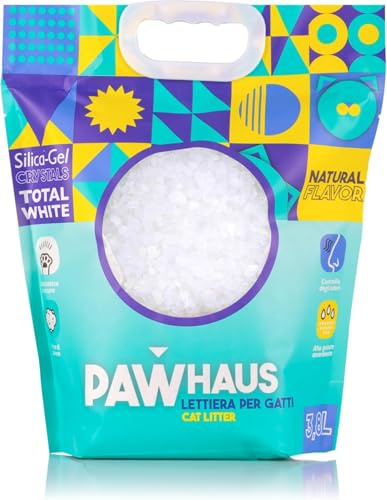 PawHaus - 3,8 l Siliziumkristall-Katzenstreu - antistatisch und sicher - staubfrei - Ultra saugfähig - geruchshemmend (6)