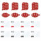 8pcs 4.1 * 3.3 Square Dash Cam 3m Double Sided Sticky Pads 8pcs Round 4.1 * 3.4 Dash Cam 3m Sticky Pads for Action Cameras and Dash Cams with 8 Protective Films