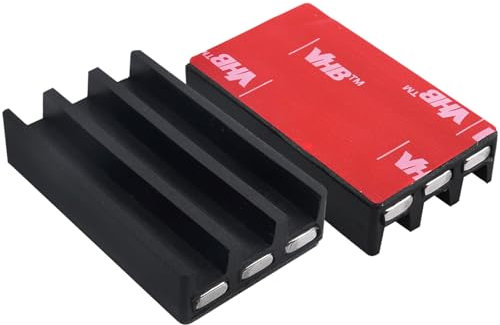 Mesee 2 Packs Magnetic Bit Holders for Impact Drivers and Drills, Magnetic Screwdriver Bit Holder with Super Strong Adhesive Side Mounted Drill Bits Holder Sleeve Organizer Fit Power Electric Drills