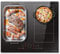 NOXTON Placa de inducción 4 fuegos con doble zona flexible, placa de inducción encastrable de 60 cm con booster, control táctil, temporizador, bloqueo para niños, pausa, 220V-240V, 7200W, sin enchufe
