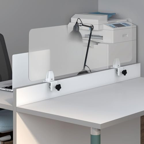 Generisch Schreibtisch-Trennwände aus Acryl für mehr Privatsphäre in Büro- und Kassenbereichen Transparente, mattierte Stellwände für Studenten und Empfang