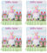 Ddujbtp Stuhlhussen mit Oster-Motiv, für Zuhause, Frühling, Ostern, Dekoration, abnehmbar, 4 Stück