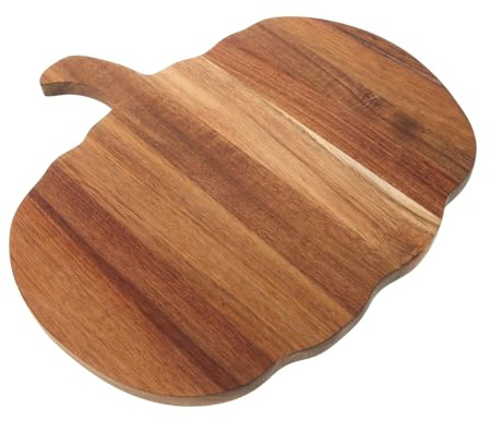 Ipetboom Tagliere Legno Forma di Zucca Robusto e Spesso per Carne Frutta e Verdura per Cucina Casalinga Ristorante e Feste Halloween