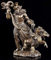 Hades Figur mit Kerberos dem Höllenhund - Fantasy Statue