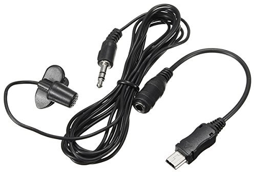 Masunn - Microfono esterno da 3,5 mm con mini adattatore USB per Gopro Hero 3 3 Plus 4