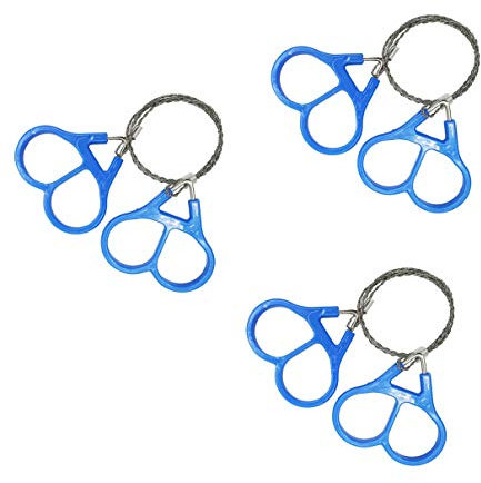 Survival Wire Saw for Camping Emergency: 4pcs Portable Stainless Steel Hand Cable Saw for PVC Pipe Wood Cutting