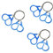 Survival Wire Saw for Camping Emergency: 4pcs Portable Stainless Steel Hand Cable Saw for PVC Pipe Wood Cutting