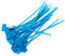 Kabelbinder 165mm beschriftbar mit Beschriftungsfeld 16,5cm 100 Stück (Blau)