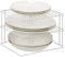 3 Tier Corner Kitchen Plate Rack, Tidy Cupboard Shelf Insert Organiser and Space Saver Unit - Premium Quality great for organising plates and saving cupboard space (White)