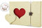 AIOR Fotoalbum zum Selbstgestalten, DIY Scrapbook Album Schwarze Seiten Fotobuch Groß zum Einkleben, Love Heart Fotoalben Hochzeit, Weihnachts Valentinstag Geburtstag Jahrestag Geschenk, Beige
