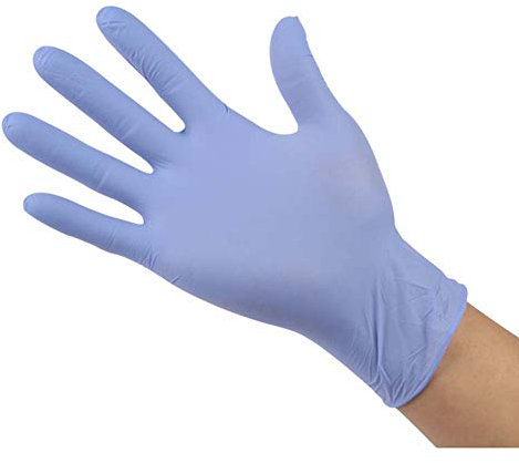 100Pcs Gants en Vinyle sans Poudre 100 unités,Hevea - Gants en Nitrile jetables. sans Talc et sans Latex. Gants jetables en Caoutchouc sans Poudre jetables,Violet,XS