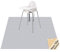 WOMUMON 51 Washable Weaning Mat Waterproof Anti-slip Floor Protector High Chair/Arts/Crafts, Spill Mat for Pet (Grey Chevron)
