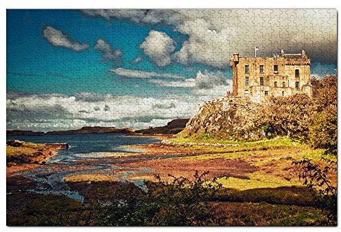 Großbritannien England Isle of Skye Dunvegan Castle Puzzle 1000 Teile Holzpuzzle Erwachsene Spielgrafik Reise Souvenir Holz