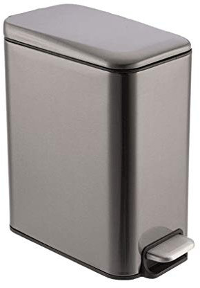 MYBA Poubelle Poubelle de Salon en Acier Inoxydable Cuisine Bureau, Poubelle en Plastique Poubelle Poubelle Poubelle Liner Amovible, 5L / 10L Corbeille à Papier (Color : Rose Gold, Taille : 10L)