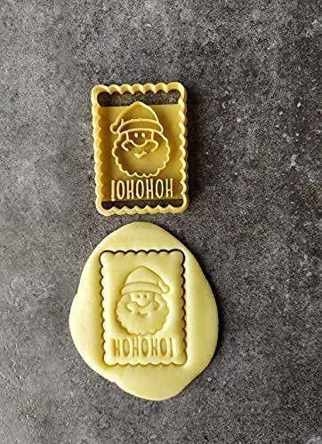 3DKOUPE - Emporte-pièce petit beurre - Motif Père Noël - Couleur au choix - Conçu et fabriqué en France