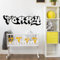 Zdklfm69 Wandtattoo Wandaufkleber Wandsticker 3D Custom Graffiti Name Spielzimmer Kinderzimmer Personalisierter Name Street Art Gamroom Vinyl 80x22cm
