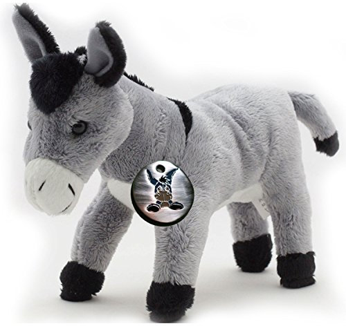 Esel Kuscheltier grau stehend Grauesel Plüschesel Plüschtier Felix - Kuscheltiere*biz