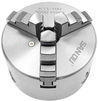 Dreibackenfutter 3 Backenfutter Drehbank Hochpräzises Dreizackiges Selbstzentriert Spannfutter Drehbankfutter (K11-100 mm)