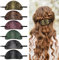 Noverlife 6 PIECES Pince à cheveux avec tige, simili-cuir, barrettes, pousse-cheveux, support pour queue de cheval, ornement de cheveux de style bohème, pince à cheveux avec tige de poussée en boi