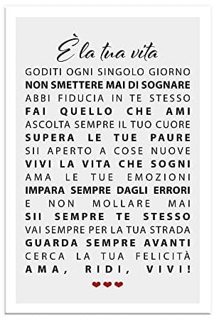 Regalo Famiglia Frase Speciale, Stampa motivazionale da parete, Idea Regalo Dedica Speciale, Arredamento Casa Soggiorno Salotto Ufficio Cucina, Poster in carta glossy premium (29.7x42)