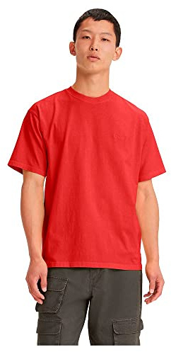 Levi's Men's Red Tab Vintage Tee T-Shirt, Aura Orange Garment Dye, M
