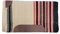 A&M Reitsport Western Sattelpad aus Wolle für baumloser Sattel, Beige/Rot