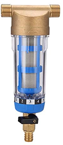 Whole House Spin Down Sediment Water Filter,Reusable Spin Down Sediment Water Filter Faucet Water Filter 40 Micron Reusable Pre Filter System Protector (3/4)