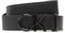 Calvin Klein Herren Gürtel aus Leder, Schwarz (Ck Black), 115 cm