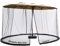 Mosquitera para sombrilla de patio de 15 pies de doble cara, paredes mosquiteras con cremallera de doble puerta, color negro (para paraguas de 15 pies)