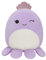 Squishmallows SQCR02398 - Violet der Oktopus mit Krone 19 cm, offizielles Kelly Toys Plüsch, superweiches Kuscheltier