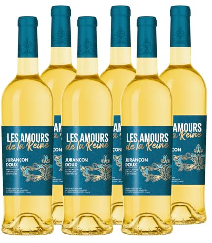 Jurançon Moelleux - Les Amours de la Reine - Vin Blanc - AOP Jurançon - Lot de 6 bouteilles x 75 cl