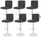 Showgeous 6 Stück Bar Stuhlhussen,Barhocker Abdeckungen Stretch Abnehmbare Esszimmerstuhl Abdeckungen für Kneipentheke,Dining Chair Barhocker Zähler Schonbezüge Esszimmer Stuhl Schonbezug(Dunkelgrau)