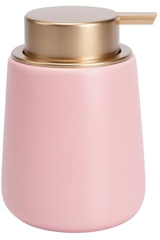 TOOZFO Soap Dispenser Ceramic with Easy-to-Press Pump Hand Lotion Liquid Dispenser for Shampoo Bathroom Kitchen 12 oz