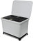 YourCasa Mülleimer Küche 4 Fächer [40L] im exklusiven Design - Mülltrennsystem mit Deckel und Fuß - Abfalleimer groß mit 4x10L herausnehmbaren Eimern Küchenabfalleimer Recycling (Hellgrau, 40 Liter)
