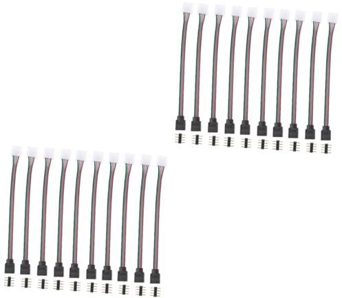 PRETYZOOM 20stücke Strip Pin Solderless Lichtverbinder Für Rgb Installieren Für Ecken Und Erweiterungen