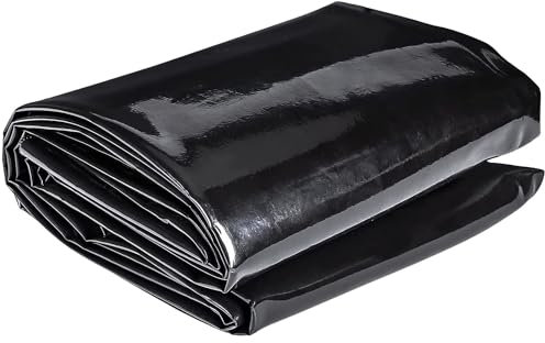 Bcojnlue Jardin Bâche D'étang - 3.5x5m 4x7m 6.5x8m Flexibles Découpable Doublure D'étang HDPE Robuste Étang Liner pour Exterieur Cascade Piscines(Taille:3x4.0m)